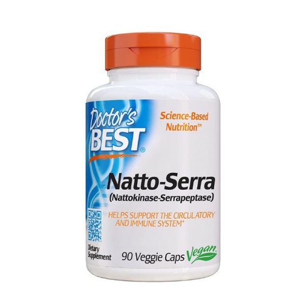 Natto - Serra ยี่ห้อ Doctor's Best (บรรจุ 90 แคปซูลผัก)
