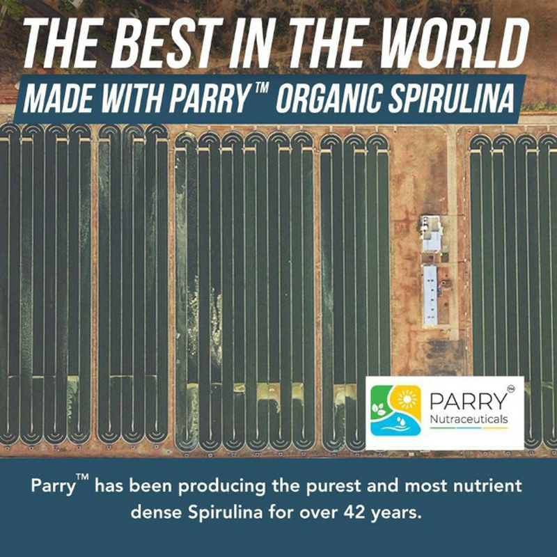 ผงสไปรูลิน่าออร์แกนิค (สาหร่ายเกลียวทอง) Organic Spirulina powder (75 เสิร์ฟ)