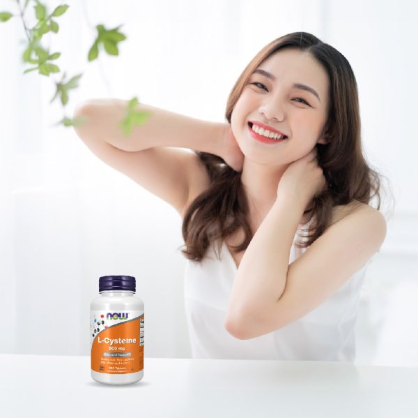 ผลิตภัณฑ์เสริมอาหาร แอล-ซิสเทอื่น ผสมวิตามินซี่ และวิตามินบี6 - L-Cysteine Plus Vitamin C & Vitamin B6 Dietary Supplement Product (NOWⓇ)