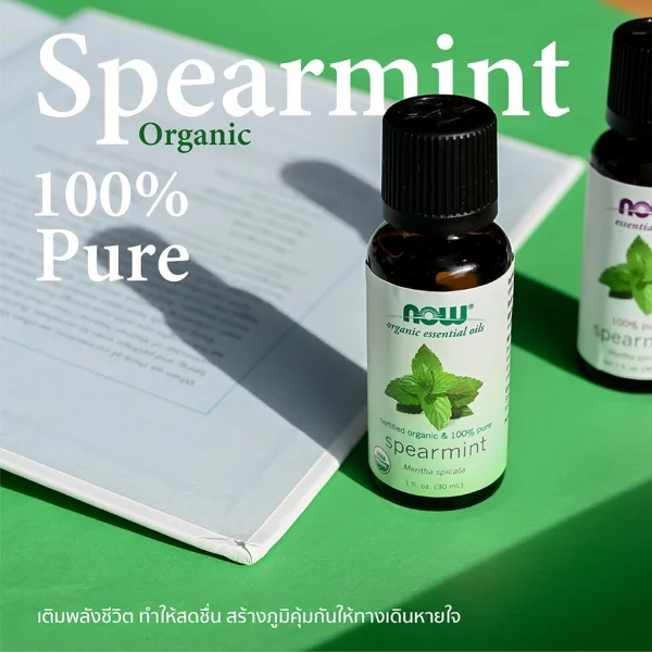 น้ำมันหอมระเหย สเปียร์มิ้นท์ NOW Foods Spearmint Oil